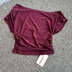 Shein burgundy top